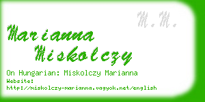 marianna miskolczy business card